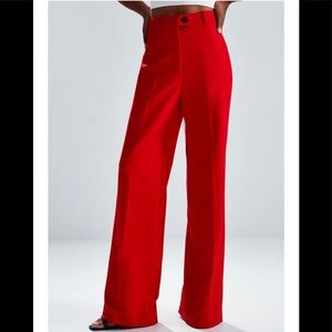 Zara Red Women's Trousers
